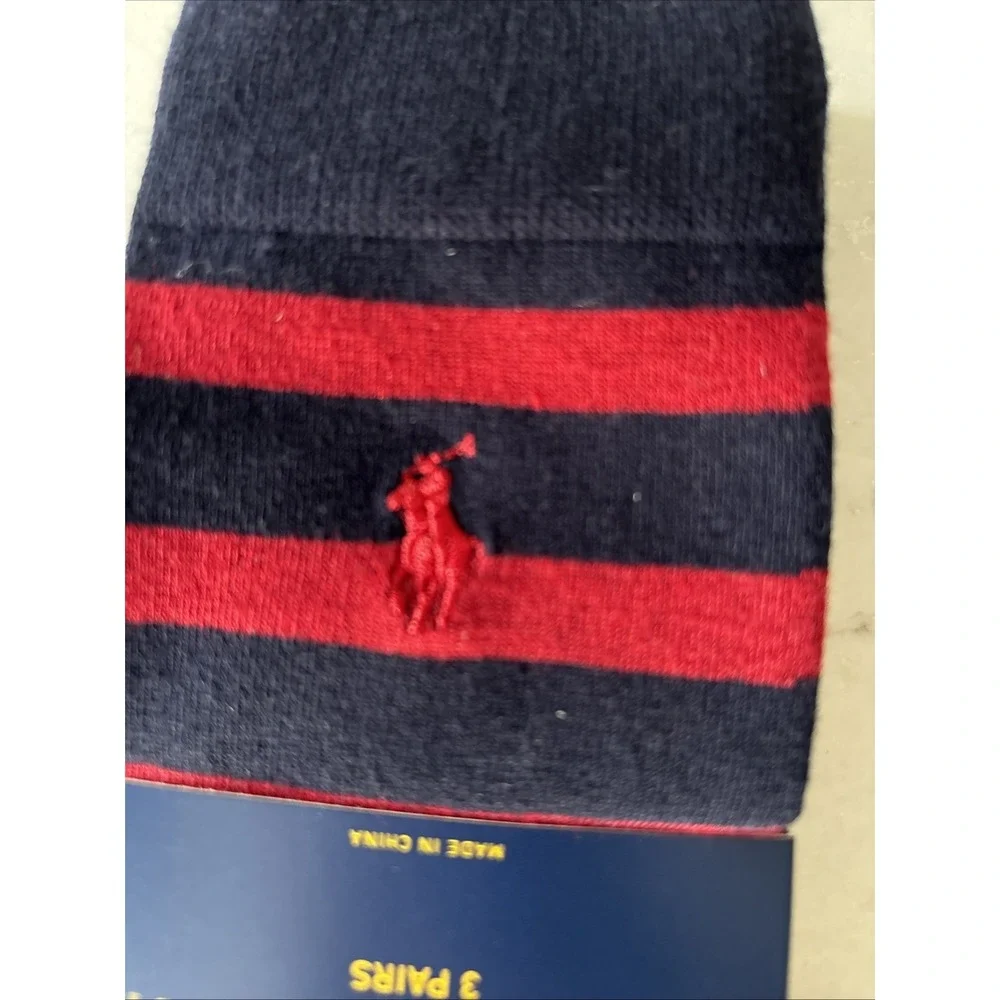 New Polo Ralph Lauren Men's 3 Pair Pack Crew Business Dress Socks  10-13